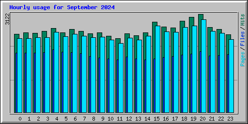 Hourly usage for September 2024