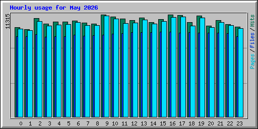 Hourly usage for May 2026