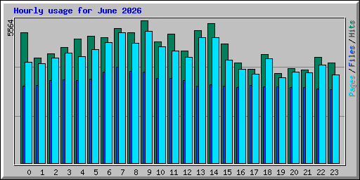 Hourly usage for June 2026